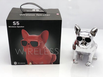 

Portable Bulldog Bluetooth Speaker Mobile Phone Computer Desktop Wireless Audio TF card AUX Player Whole Body dog Mp3 Speakers