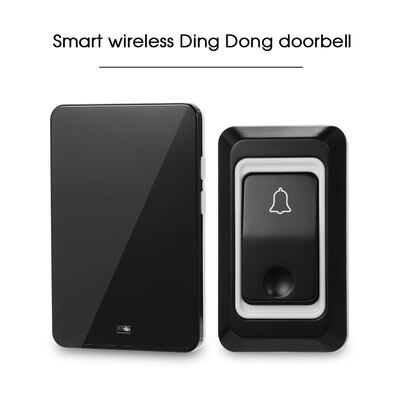 

Wireless AC Doorbell with Push Button Smart Ding Dong Doorbell 28 Chord Ringtones Optional 3 Levels Volumes Adjustable with 1Rece