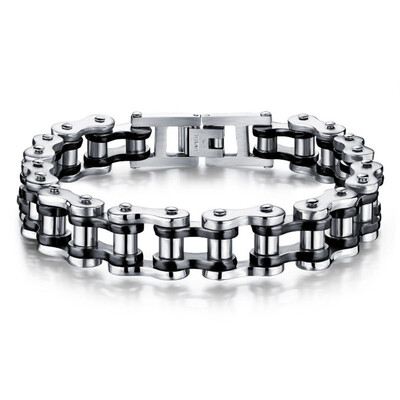 

Bracelet titanium steel mens bracelet rock&roll personalized motorcycle chain