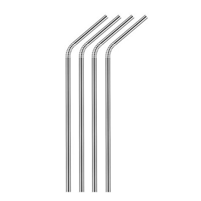 

Useful Reusable 304 Stainless Steel Straw Milk Tea Silver Straws Party Drinking Accessories