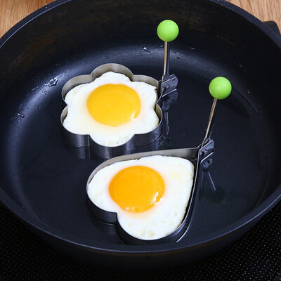 

NeillieN stainless steel egg fryer creative steamed pouch egg mold loving fried egg mold flower convenience model