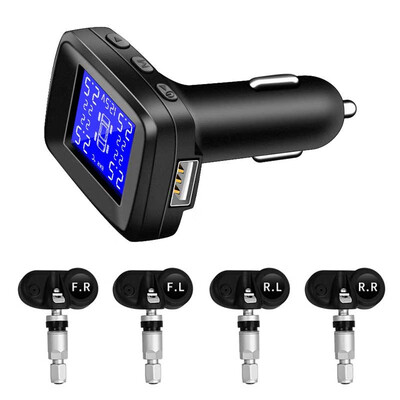 

TPMS Tire Pressure Monitoring System Motor Tyre auto Alarm 4 internal Sensor General tire pressure monitor for automobiles