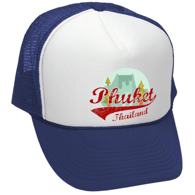 

The Goozler Phuket Thailand - Funny Retro Vintage Style - Unisex Adult Trucker Cap Hat