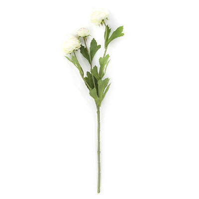 

Simulation flower artificial fake flower European mini three small dew lotus diy wedding plant wall home office mall