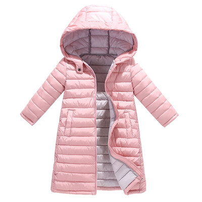 

2018 Jackets For Girls Boys Coats Print Winter Warm Girls Down Jacket Children Clothing Cotton Hooded Kids Outerwear