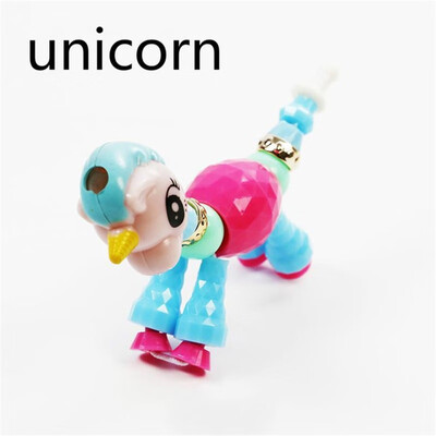 

Colorful Plastic Charm Bracelets Bangles For Little Girls Children Magic Animal Bracelets Deformation Bracelet