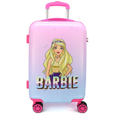 

Barbie childrens trolley case girl suitcase girl tow box baby travel suitcase boarding outdoor suitcase TGBB0057B pink code