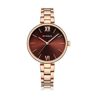 

CURREN 9017 Women Watch Quartz Movement Wrist Watch Simple Causal Gift for Women