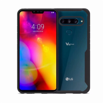

Goowiiz Phone Case For LG V40Q StylusQ Stylus Plus Luxury HD Clear Acrylic TPU Silicone Prevent falling Full protection