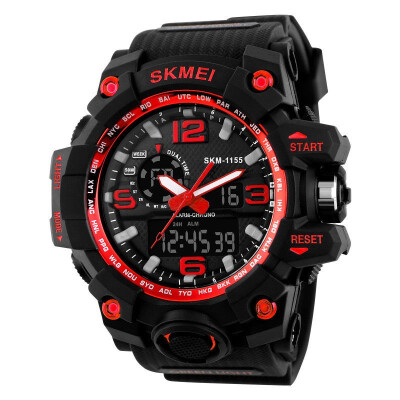 

SKMEI Mens LED Digital Alarm Date Military Sports Army Waterproof Quartz Watch