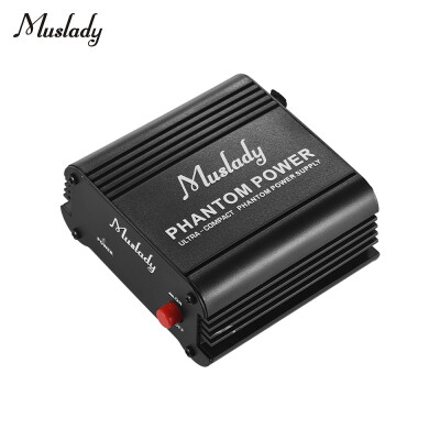 

Muslady Ultra-compact Microphone 48V Phantom Power Supply with XLR Input & Output for Condenser Microphone Studio Music Recording