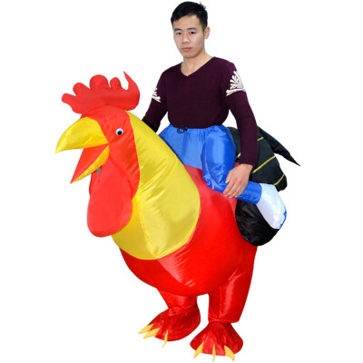 

Adults Rooster Inflatable Costume Prop Blow Up Inflatable Fancy Dress for Halloween Cosplay Dress Up Party Stage Performance