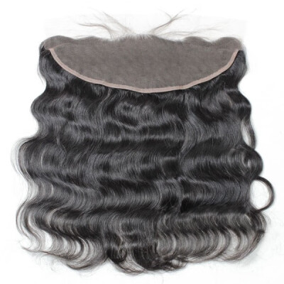 

Ear to ear 134 Lace Frontal Closure Body Wave Human hair medium brown Swiss lace