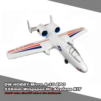 

DW HOBBY Micro A-10 EPO 556mm Wingspan Airplane RC Aircraft KIT Version