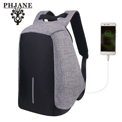 

PHJANE Water Resistant Laptop BackpackLightweight Computer Backpack with USB Charging Port Large Capacity for TravelBusiness