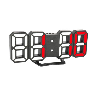 

3D LED Digital Clock with Night Mode Adjust the Brightness Electronic Table Clock Alarm Clock Wall Glowing Hanging Clocks