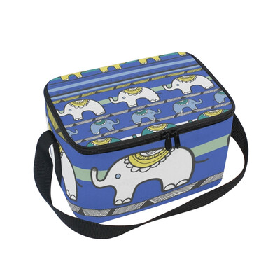 

ALAZA Insulated Lunch Box Tribal Texture Lunch Bag for Men Women Portable Tote Bag Cooler Bag