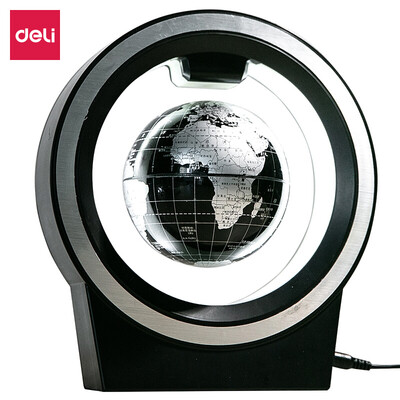 

Deli deli 6 inch creative magnetic suspension globe birthday gift gift ornaments black 2224