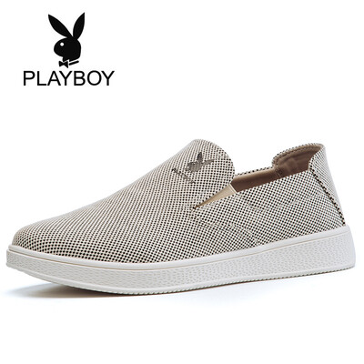 

Playboy PLAYBOY mens trend comfortable set of feet casual canvas shoes male D490255WA9 black 40