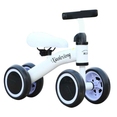 

Kids Balance Bike 4 Wheels No Pedals Steel Frame Baby Ride-on Toys Twist&Wiggle Scooter For 10-36 Months Girl Boy White