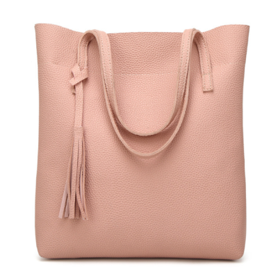 

Women PU Leather Shoulder Bags Casual Ladies Handbags Simple Tote bag Top Handle Handbags