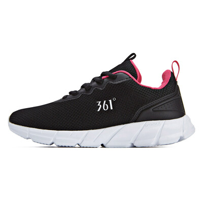 

361 degrees womens shoes sports shoes 2018 new breathable shock absorption cherry blossom pink casual running shoes 681832280-3 black black brilliant pink 40