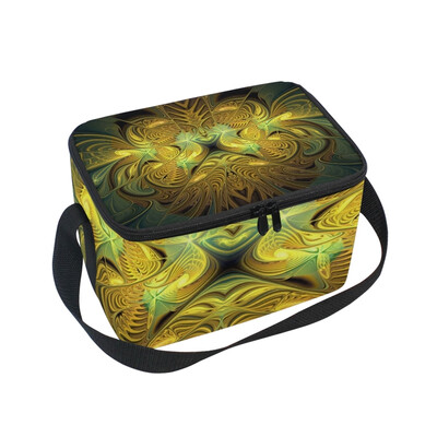 

ALAZA Lunch Box Art Abstract Pattern Insulated Lunch Bag Large Cooler Tote Bagfor Men Women