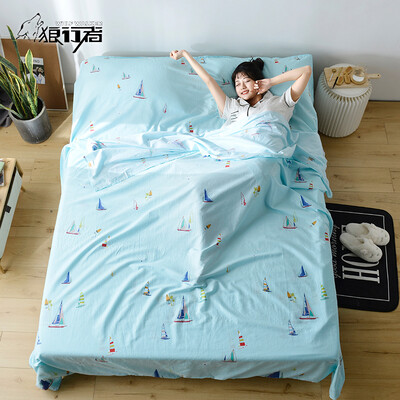 

Wolf walker dirty sleeping bag cotton portable travel tourist hotel hotel anti-dirty sheets adult indoor smooth sailing 200230cm LXZ-2033