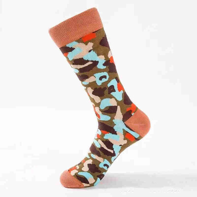 

Aa-shop Men Fashion Camouflage Street Male Fuuny Happy Lucky Socks