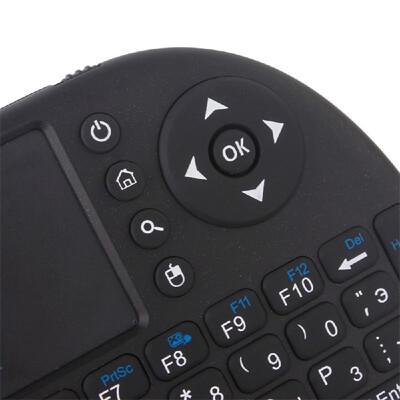 

Mini Wireless Keyboard 24G Air Mouse Remote Control with Touchpad LED Backlit Rechargable Li-ion Battery USB Cable for TV Android