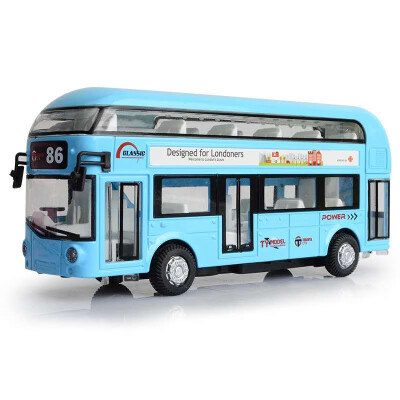 

Tour bus air-conditioned bus city bus model childrens toy car