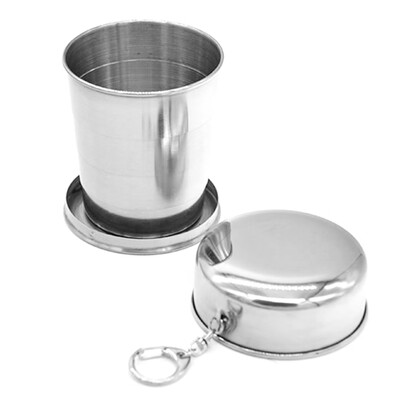 

Stainless Steel Camping Folding Cup Portable Outdoor Travel Demountable Collapsible Cups