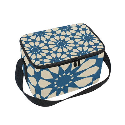 

ALAZA Insulated Lunch Box Roma Decorative Pattern7 Lunch Bag for Men Women Portable Tote Bag Cooler Bag