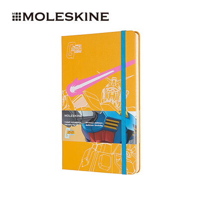 

MOLESKINE Gundam Mobile Suit Notebook Handbook Stationery Special Edition Hardface Horizontal Large Notepad Orange 2053
