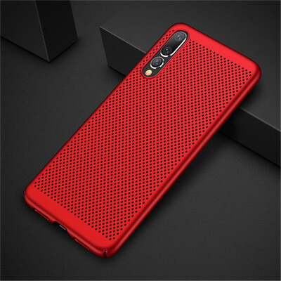 

Goowiiz Phone Case For Huawei P20P20 ProP20 LiteNova 3E Full Protection Slim Hard PC Breathable Grid Back Cover
