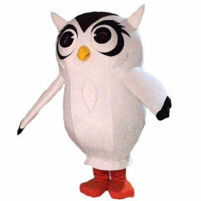 

LangtengBig White Owl Mascot Costume Cartoon Cosplay Party Halloween Christmas Festival Performance