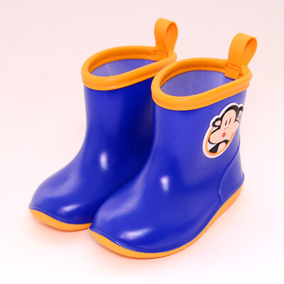 

PaulFrank big mouth monkey cute cartoon short tube waterproof men&women children rain boots PFR201 cartoon dark blue 26