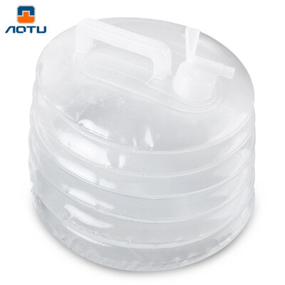 

Aotu 10L Outdoor Hiking Camping Foldable Transparent Drinking Water Handle Carry Bag