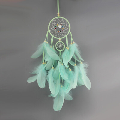 

Feather Dream Catcher Portable Handmade Wall Hanging Decoration Photography Prop Room Home Deco