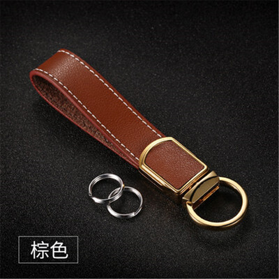 

Luxury Leather Keychain Car Key Rings for Men Women Universal Car Key Ring Car Accessories Christmas Gift Best Gifts