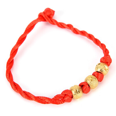 

New Bracelet Red Rope Bangle Lucky Beads Couple Bracelets on the Leg for Women Cord String Line Handmade Jewelry Gifts for Lover