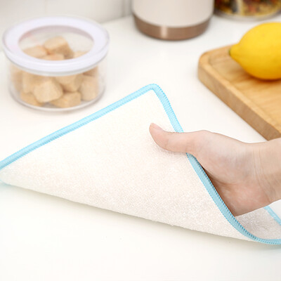 

Beijing Tokyo made bamboo fiber cleaning towel scouring cloth rag dish towel strong to oil stains easy to clean non-stick oil 6 loaded