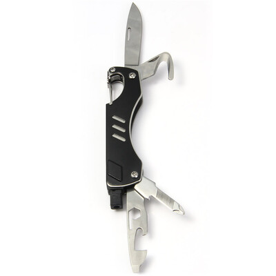 

Mini 7 in 1 Knife Bottle Opener Wire Cutter Keyring Wrench Outdoor Survival Tool Home Necessary