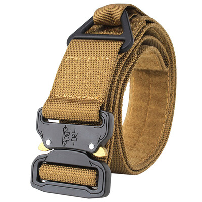 

Tactical Belt with Quick Release Buckle&Fastener Tape Heavy Duty Waist Band for Outdoor Camping Mountaineering Climbing Traini