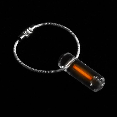 

Acrylic Tritium Self Luminous Key Ring Ultralight Outdoor Glow In The Dark Keychain Ring Emergency Survival Mini Light Lamp