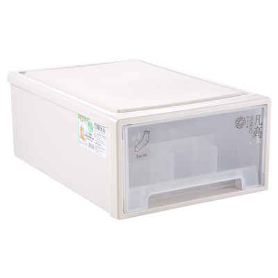 

Van Gogh VENGO Medici plastic drawer underwear storage cabinet multi-pack underwear socks bra box clothing finishing cabinet transparent storage box locker about 10L 18 grid
