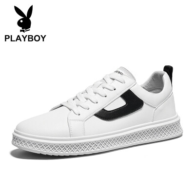 

Playboy PLAYBOY fashion sports shoes mens low to help lightweight non-slip PL611049 white black 43