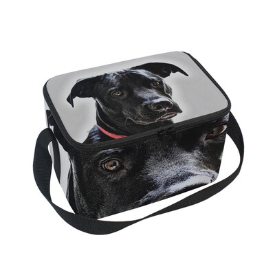 

ALAZA Lunch Box Insulated Lunch Bag Large Cooler Puppy Dog Canine Looking Pet Portrait Tote Bag