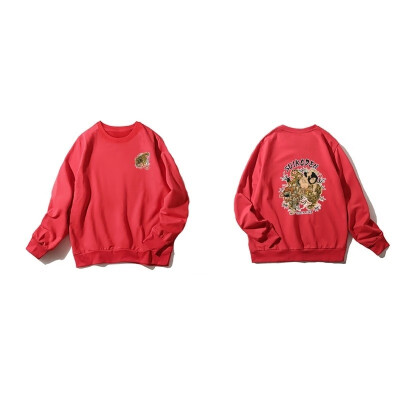 

Womens Plus Velvet Fashionable Long Sleeve Casual Sweatshirt Printing Kawaii Sweatshirt Clothin