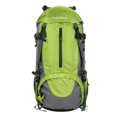 

45L5L Outdoor Hiking Trekking Polyester Cloth rucksack Camping Travel Backpack with Rain Cover 236 118 79in